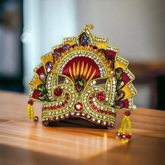 MUKUT MALA SET JERKAN & RESHAM SP-C1 Shriposhak.in