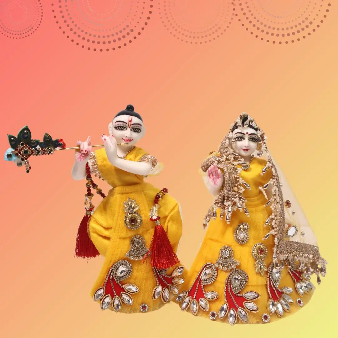 Radha Rani Set Radha krishna set SP-E15 - Shriposhak.in
