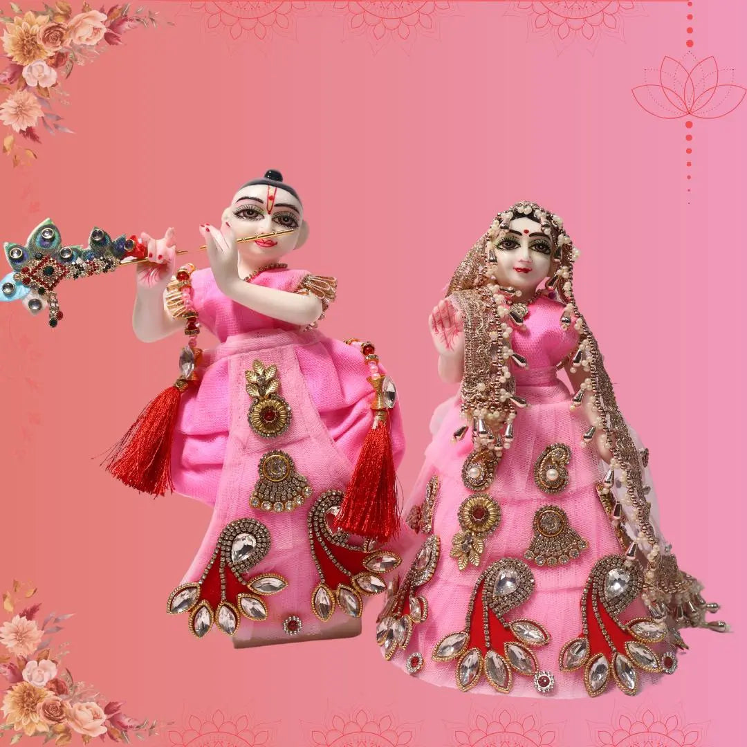 Radha Rani Set Radha krishna set SP-E15 - Shriposhak.in